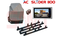 SAMT AC Slider Gate Motor with 7″ Intercom Silver