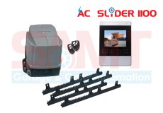 SAMT AC Slider Gate Motor with 4″ Silver Intercom