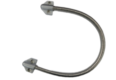Flexible Door Loop Cable Protector Silver 400mm Length